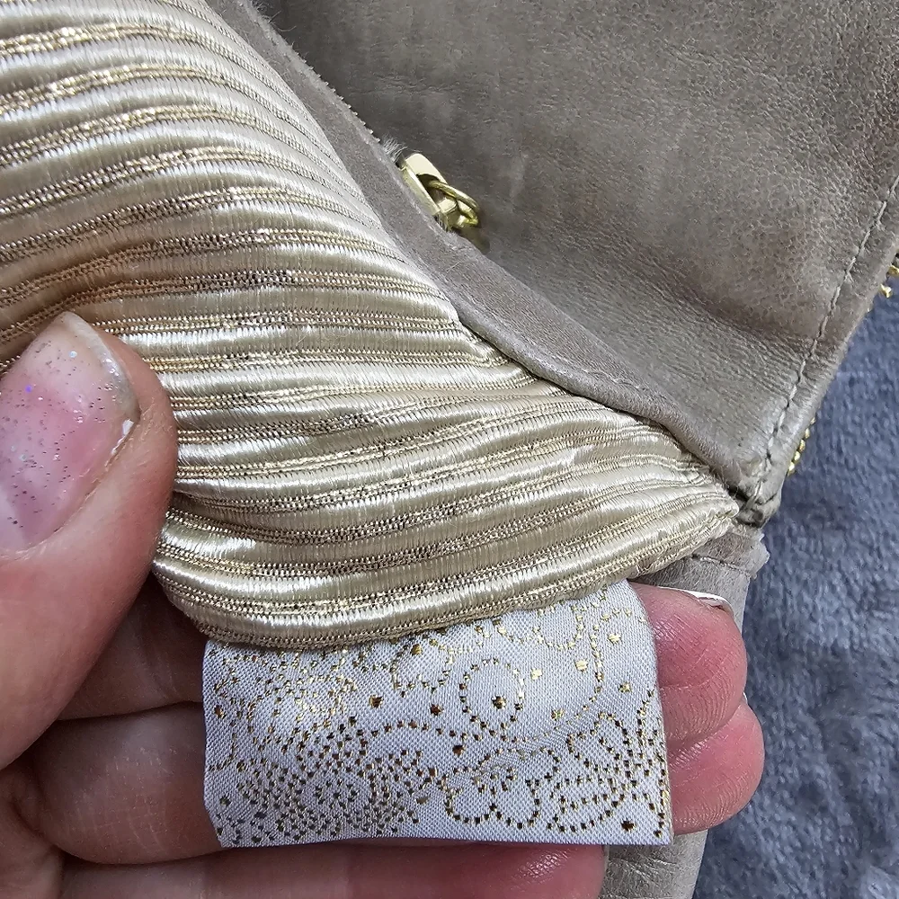 Lauren‎ Merkin Tan Clutch soft leather